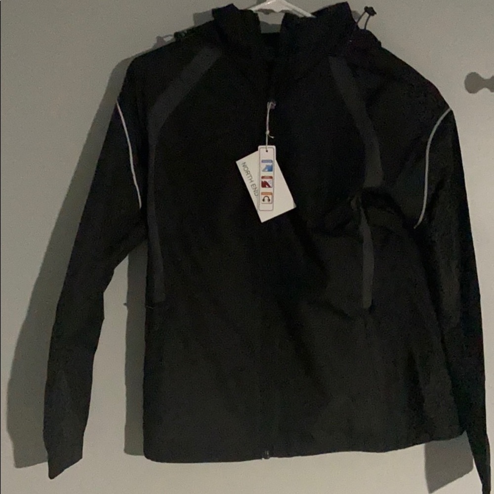 Ladies lightweight jacket with embossed print